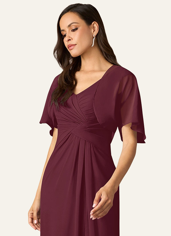 front Azazie Matching Color Salome Chiffon Wrap