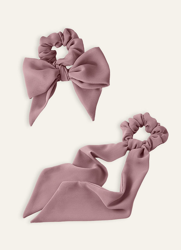 front 2er-Pack Chiffon-Haargummis mit verschiedenen Tragemöglichkeiten, farblich abgestimmt