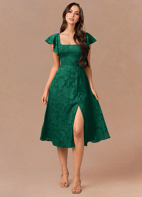 Vestido Cazador Verde Midi Talia image1