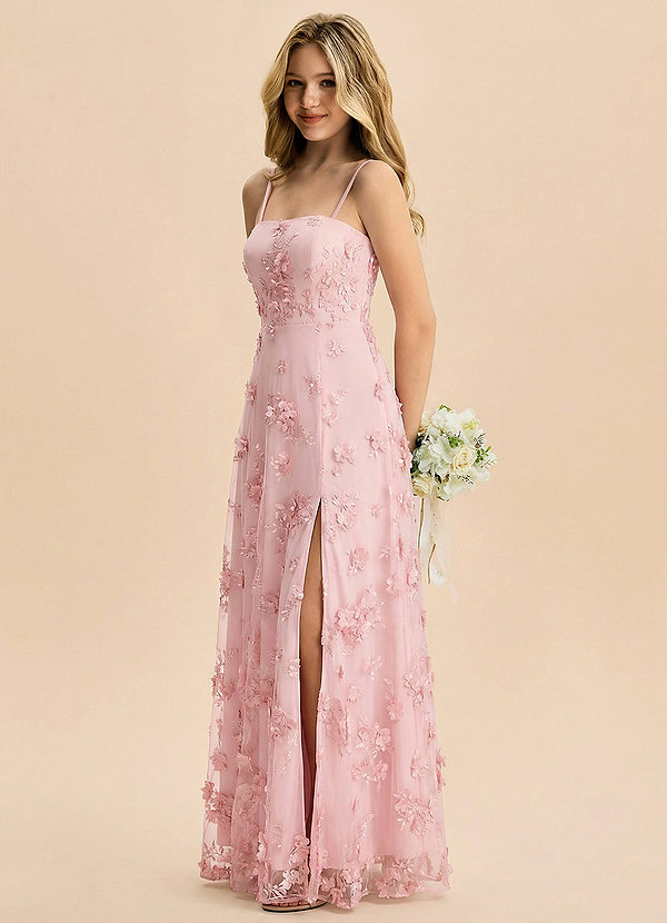 front Azazie Elina Junior Formal Dress