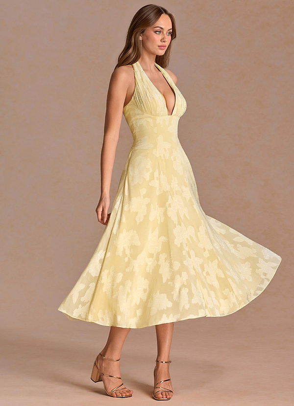 Robe Midi Crème Au Beurre Ludmila image1