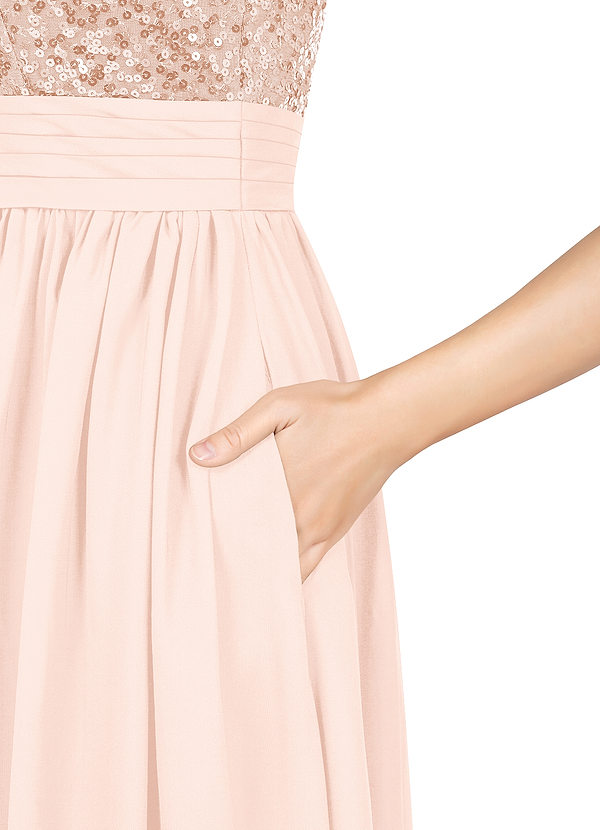 azazie pearl pink