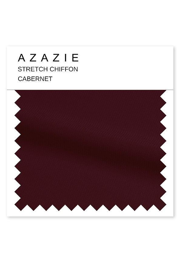 front Échantillon de mousseline extensible Azazie Cabernet