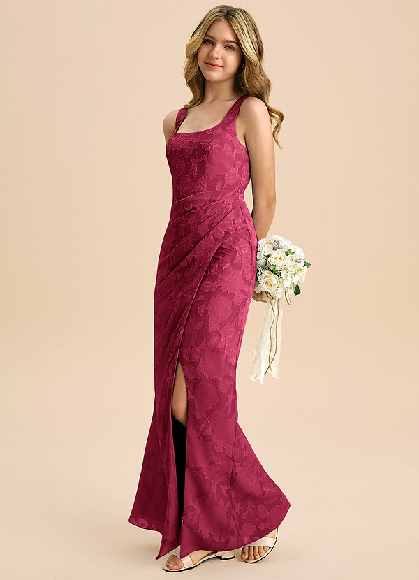 Azazie Mero Junior Klä av Tubklänning i Blommig Utbrändhet Plisserad image1