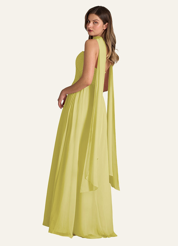 front Azazie Dopasowany kolorowy szalik z szyfonu