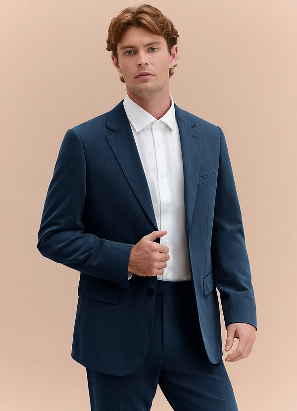 front William Azul Marino Oscuro Chaqueta de traje