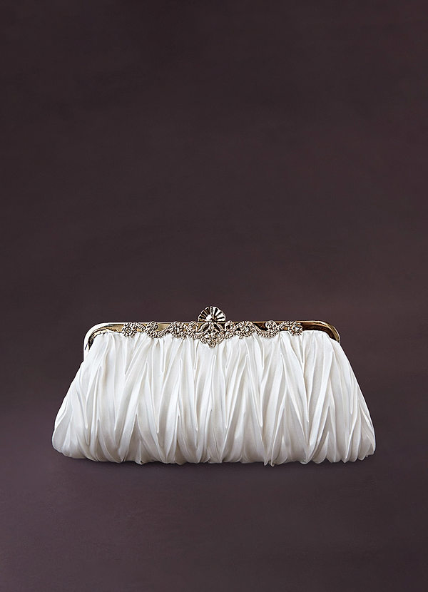 front Gorgeous Pleated Clutch Bag