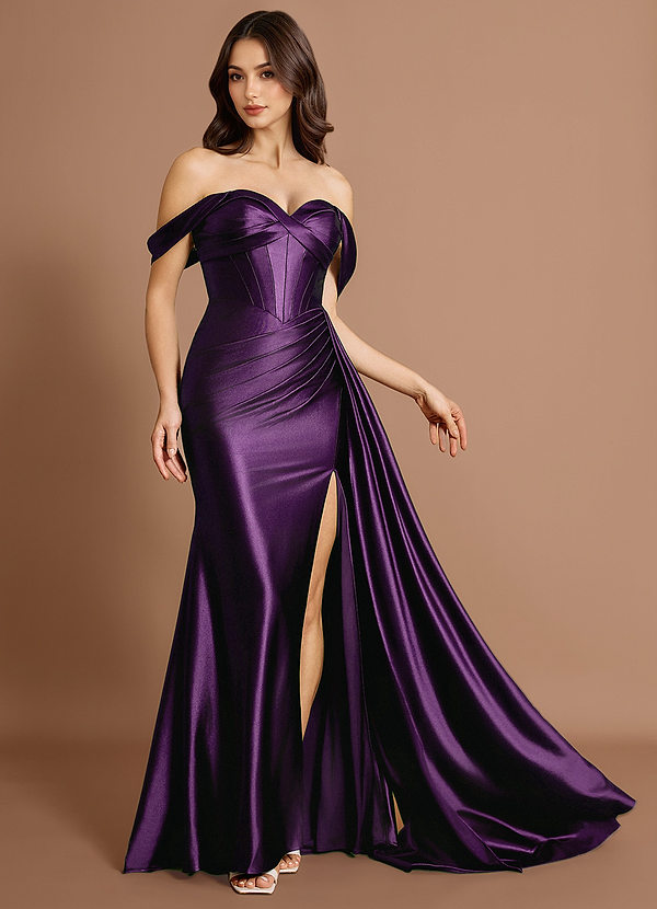 Quintessa Dark Purple Maxi Dress image1