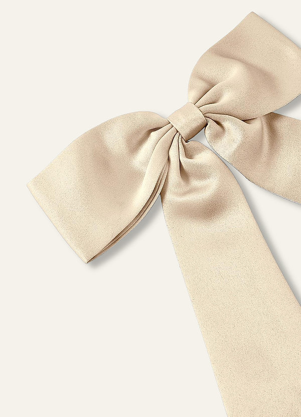 front Spinka do włosów z satynową kokardką w pasującym kolorze