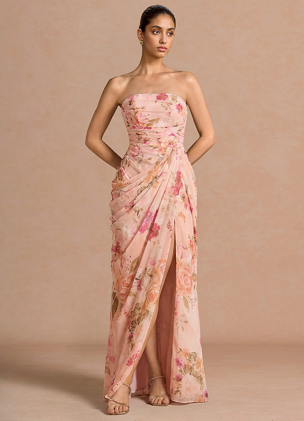 Robe Maxi Bouquet Florale Abstrait Kaavia image1