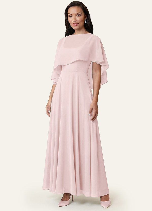 front Azazie Matching Color Wren Chiffon Wrap