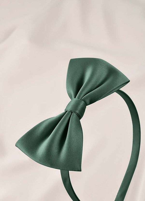 front Junior brudtärna satinhårband