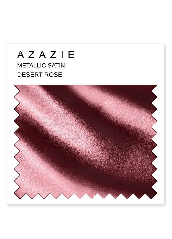 front Azazie Wüstenrose Metallic Satin Swatch