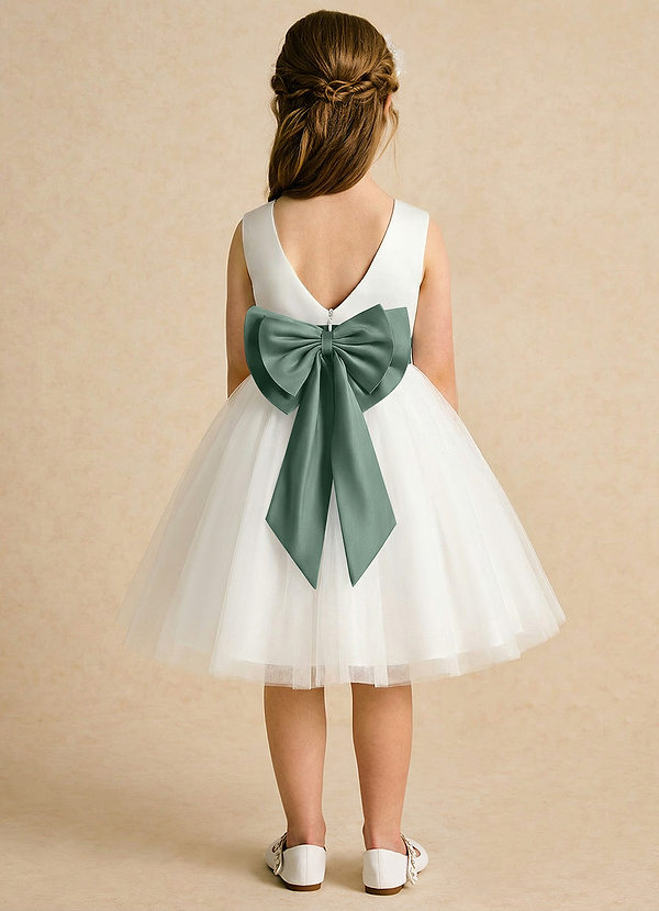 Azazie Sosie Klänningar för brudeflicka Klä A-Line i Tyll Plisserad image1