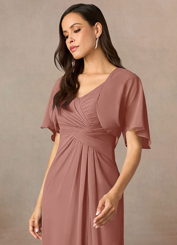 front Azazie Matching Color Salome Chiffon Wrap