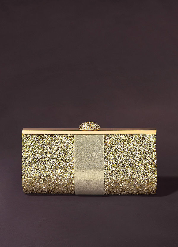 front Sparkling Glitter Clutch Bag