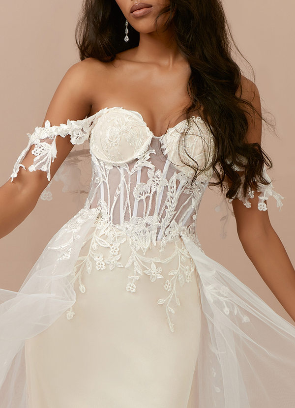 back Azazie Evergarden Wedding Dress
