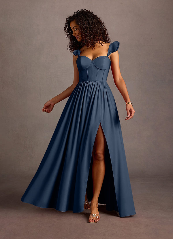 Ginevra Navy Corset Dress front