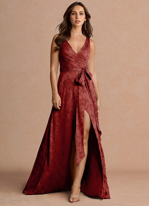 Robe Maxi Rouge Orange Lilou image1