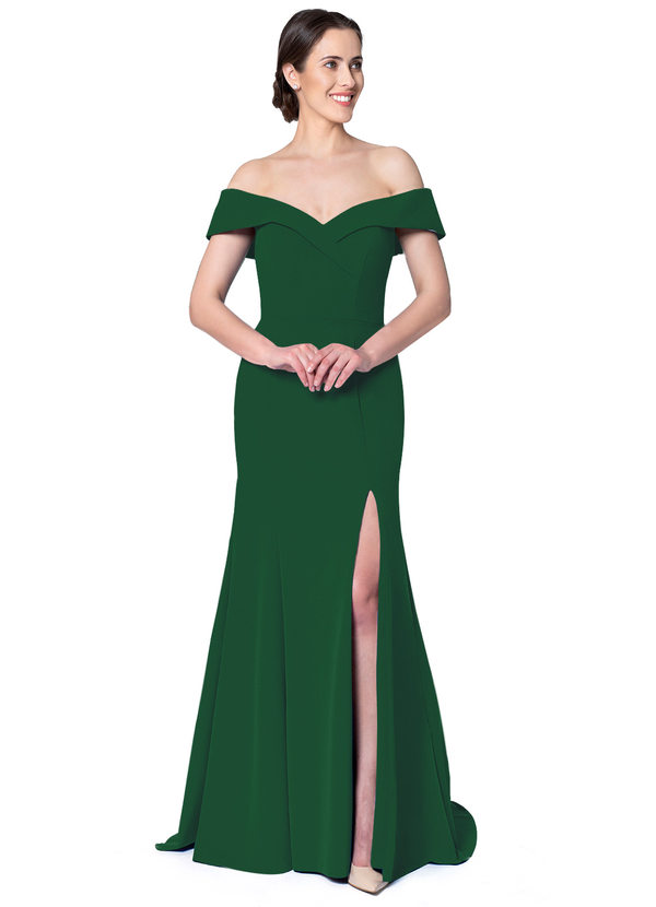 Azazie Alice Bridesmaid Dress - Dark Green | Azazie
