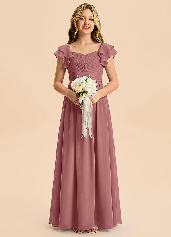 Anaya Junior Desert Rose A-Line Sweetheart Neckline Chiffon Dress image1