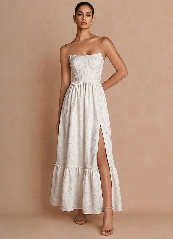 Altheia French White Maxi Dress image1