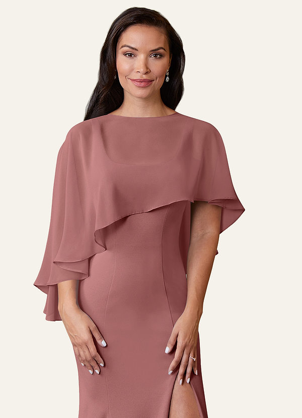 front Azazie Matchande Färg Wren Chiffong Wrap