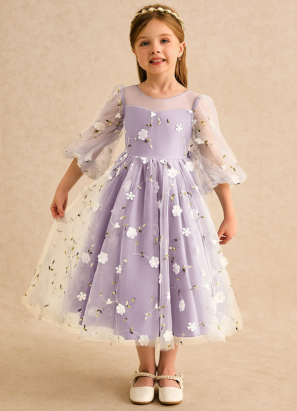 Elowen Flower Girl Dresses Wisteria A-Line Sweetheart Neckline Lace Dress image1