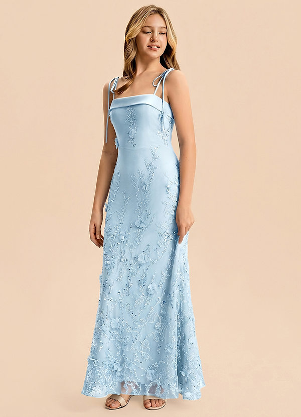 front Azazie Zoe Junior Formal Dress