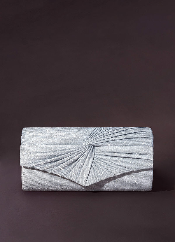 front Gradient Pleated Clutch Bag