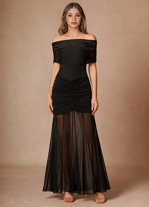 Naomi Black Maxi Dress image1