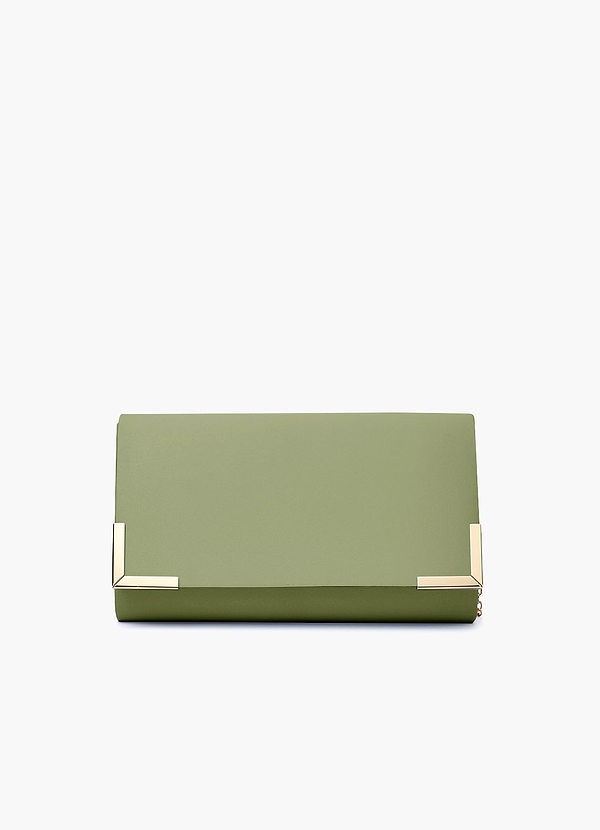 front Pochette a busta in raso opaco coordinato