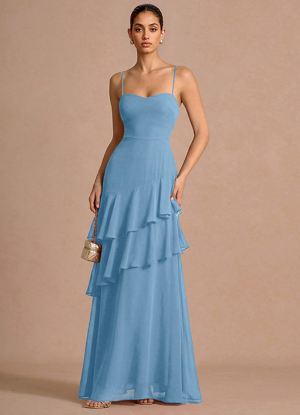 Celestia Steel Blue Maxi Dress image1