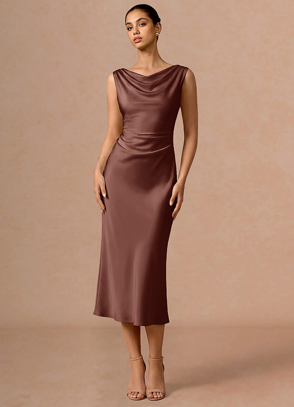 Evarine Mocha Coco Midi Dress image1