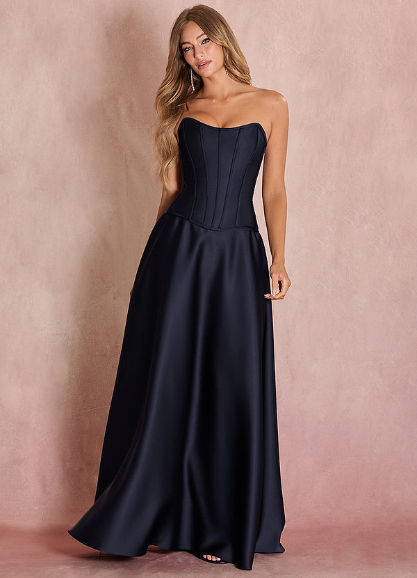 Nikol Deep Navy Two Piece Dress image1