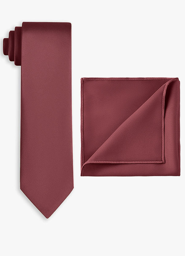 front Stretch Satin Wide Tie and Pocket Square Set