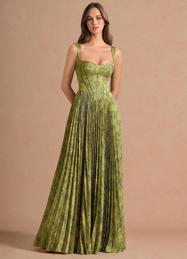 Isonelle Moss Navy Maxi Dress image1