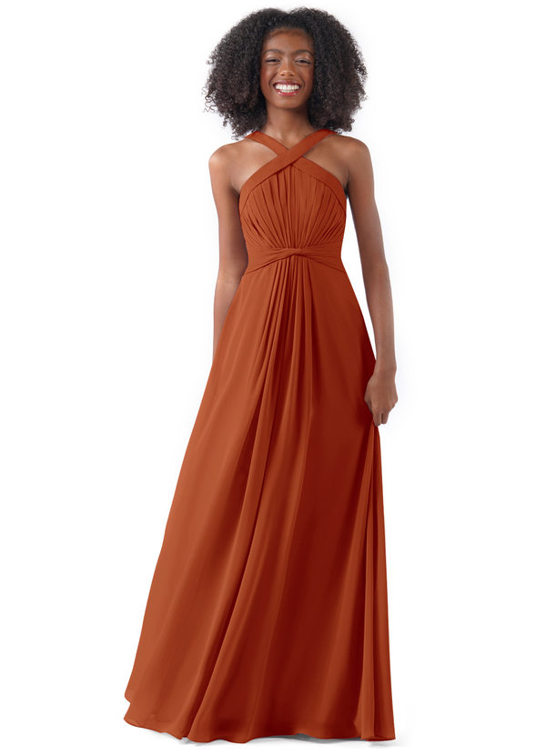 Paprika Azazie Anthea Junior Bridesmaid Dresses Azazie