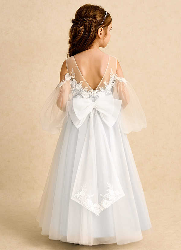 Azazie Zimi Ivory Ball-Gown Sweetheart Neckline Tulle Dress | Azazie