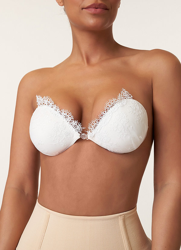 front Strapless Backless Lace Bra