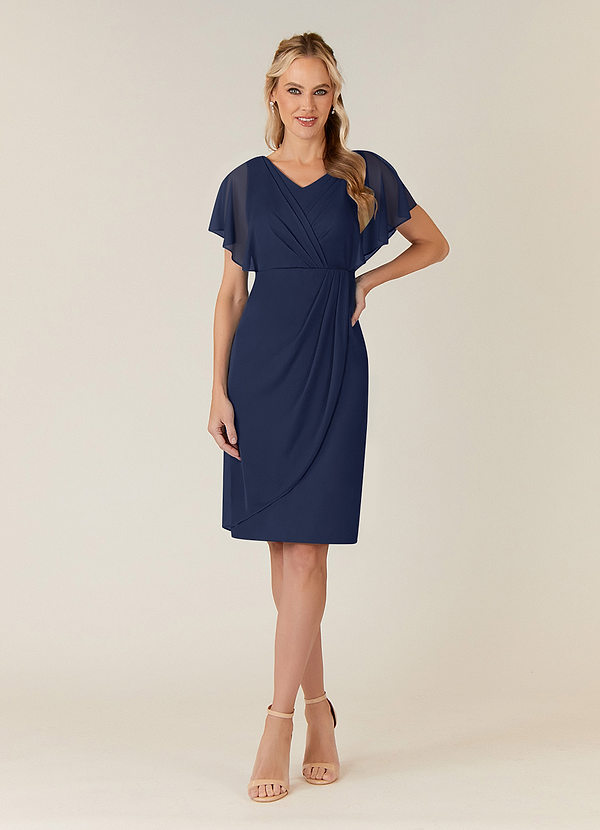 Waverly Sheath Pleated Mesh Dress