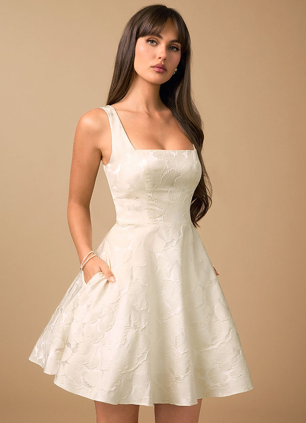 Effie French White Mini Dress image1