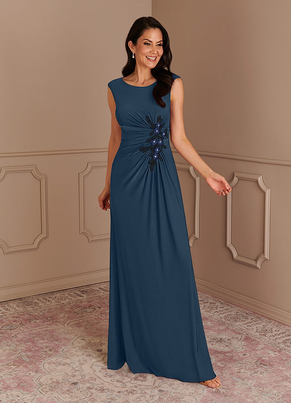 Neptune/Dark Navy Azazie Kristabel Mother of the Bride Dress Mother of ...