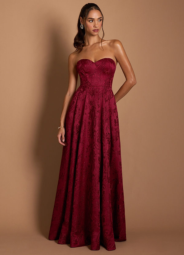 Vestido Frambuesa Oscura Largo Lue image1