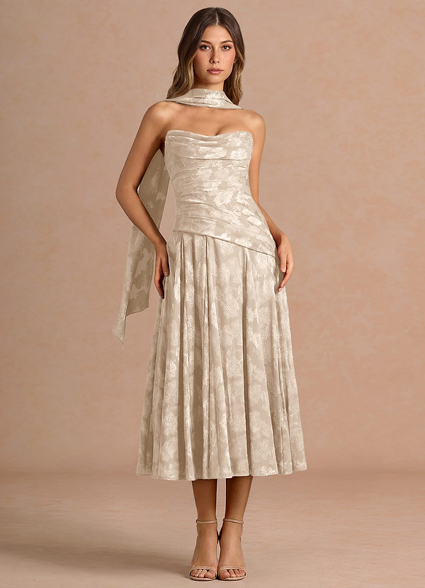 Gabriela Cream Midi Dress image1