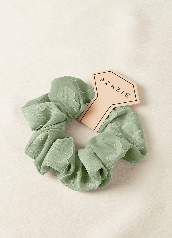 front Matching Color Bridesmaid Floral Burnout Over Size Scrunchie Set