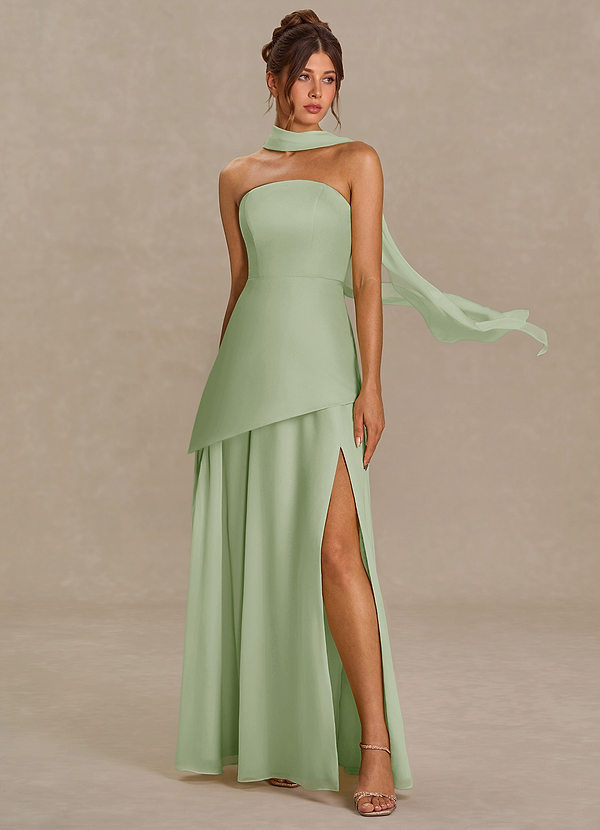 Robe Longue Sauge Poussiéreuse Alma image1