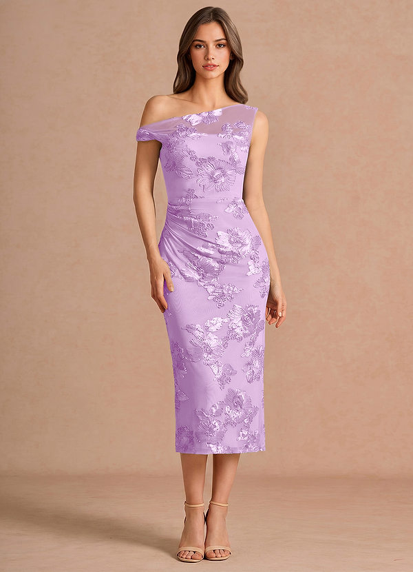 Robe Midi Lilas Givré Melian image1