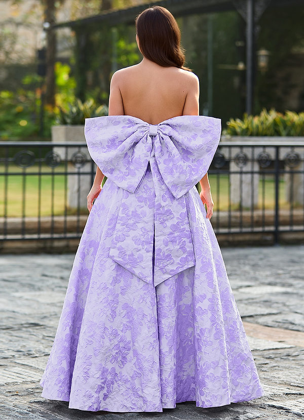 Zora Purple Eternal Bloom Lace Prom Dress | Azazie CA