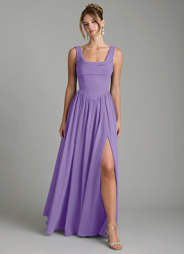 Novi Bridesmaid Dresses Tahiti A-Line Pleated Chiffon Dress image1